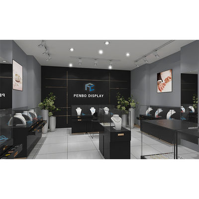 Display Showcase For Jewelry Shop Furniture MDF 20mm Thick Monomer Design