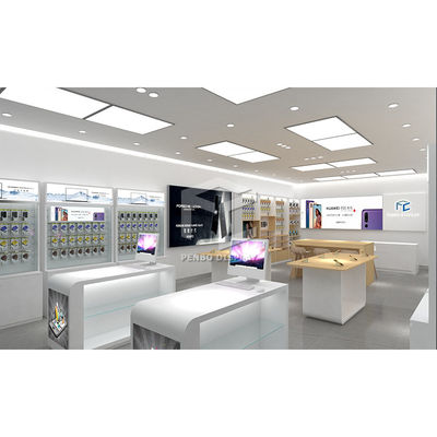 16mm MDF Phone Shop Display Cabinet High Density Boards EPE Cotton Pakcaging