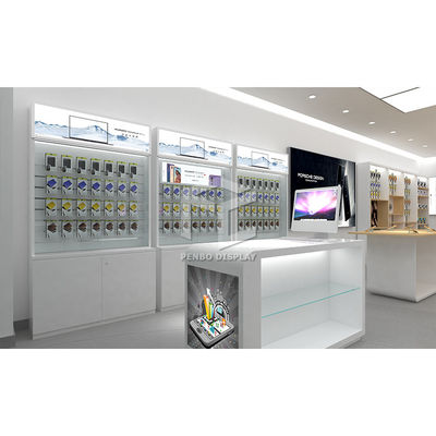 16mm MDF Phone Shop Display Cabinet High Density Boards EPE Cotton Pakcaging