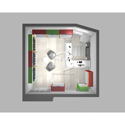 T4 LED Cell Phone Display Store Fixture Phone CNC Punching Engraving