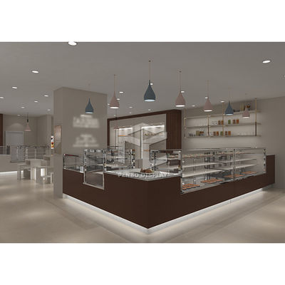 Laminat White Sweet Shop Okucia wystawowe Candy Store Furniture Counter
