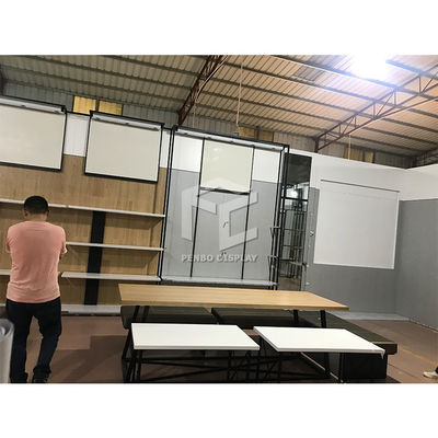 Sklep odzieżowy w kolorze złotym Meble ze sklejki Materiał ze stali nierdzewnej